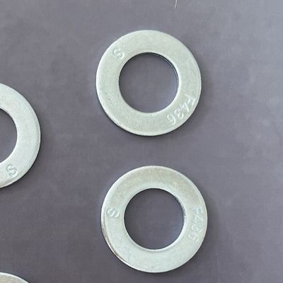 F436 উচ্চ টেনসিল ওয়াশার 1/4 &quot; - 4&quot; প্লেইন / ড্যাক্রোমেট ভারী যন্ত্রপাতি সমাবেশের জন্য